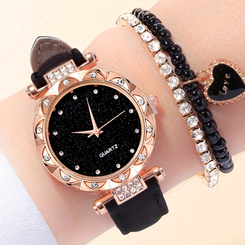 Luxury Watch Gift For Her - Montre à quartz Starry Fashion, montre-bracelet