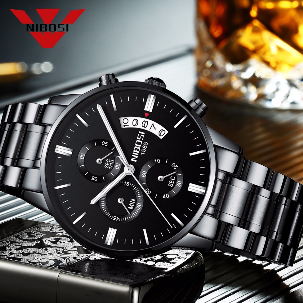 NIBOSI acier inoxydable montre - Luxury Watch Top 10 avis et prix