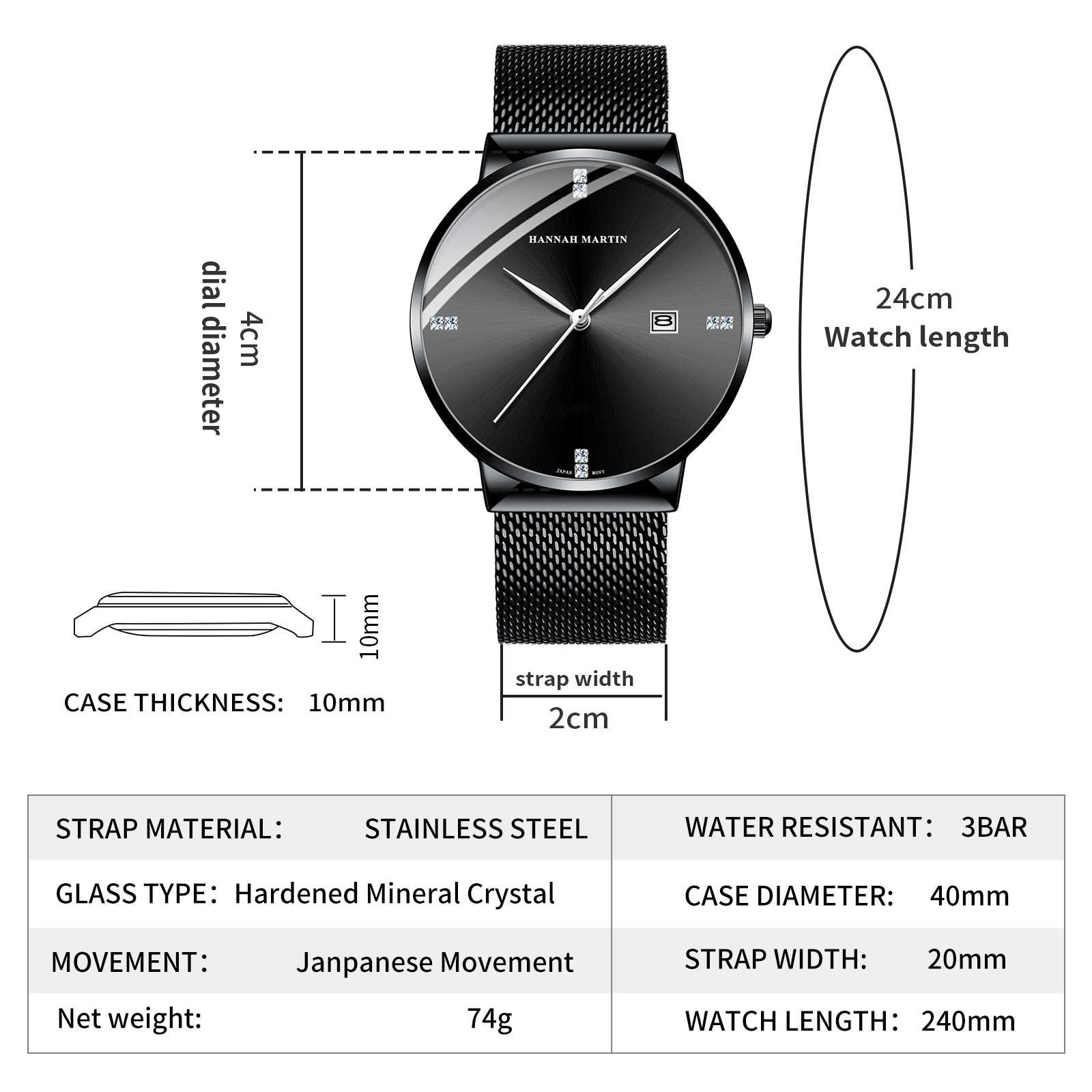 HANNAH MARTIN, montre pour hom - Luxury Watch Top 10 avis et prix
