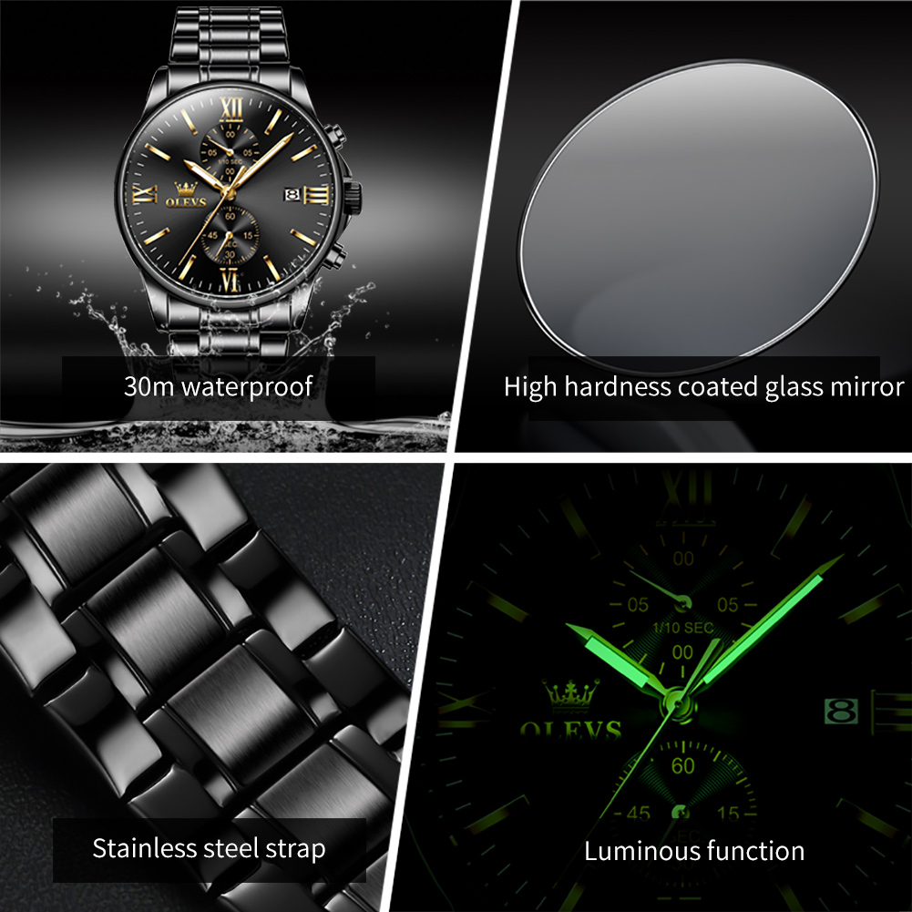 OLEVS 2886 montre à Quartz noi - Luxury Watch Maker avis et prix