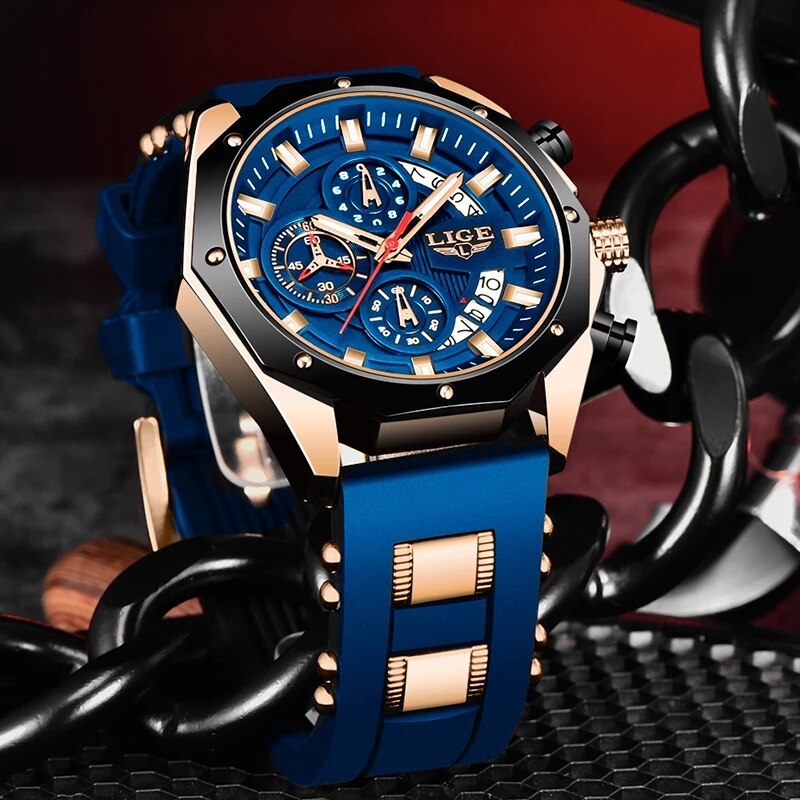 LIGE-Montre de sport en silico - Luxury Watch Maker avis et prix