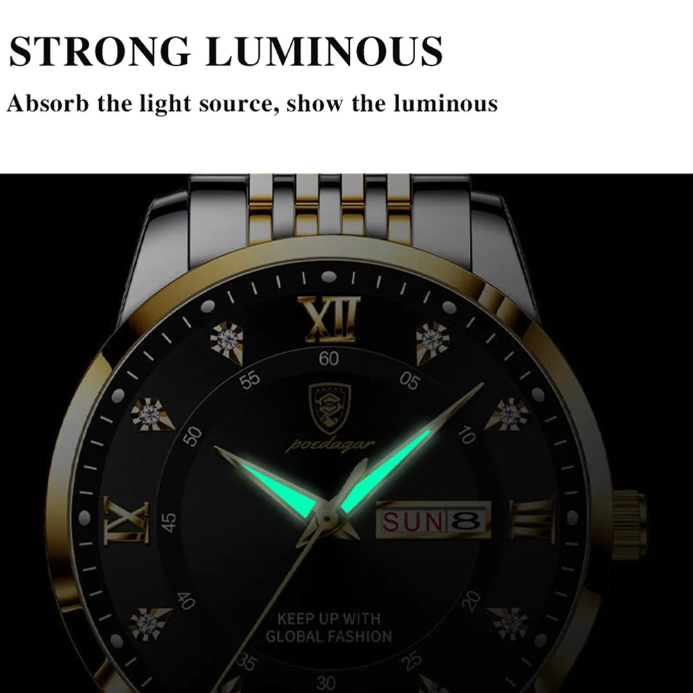 POEDAGAR Top marque hommes mon - Luxury Watch Top 10 avis et prix