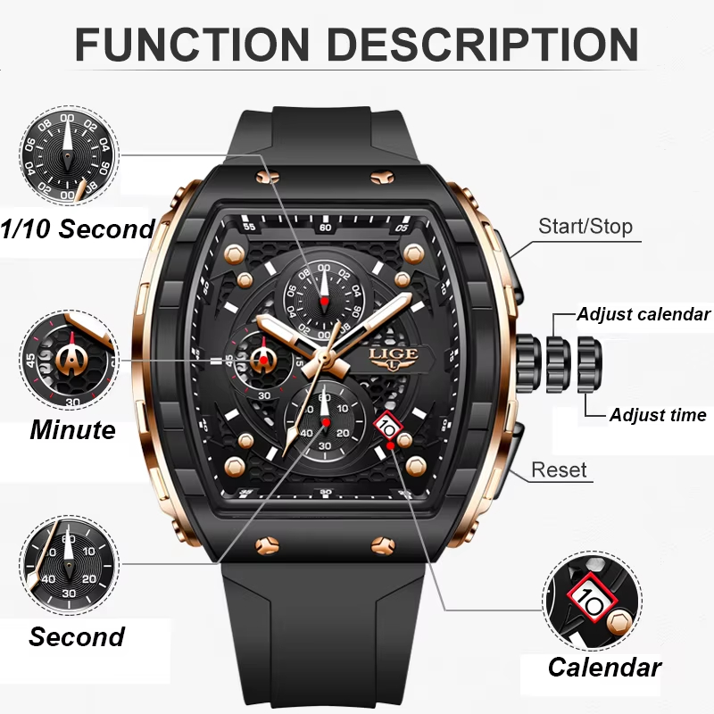 Montre de luxe pour homme LIGE - Luxury Watch Maker avis et prix