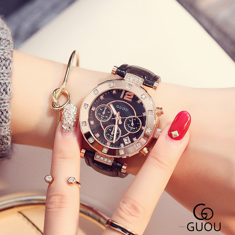 GUOU-Montre-bracelet en cuir p - Luxury Watch Top 10 avis et prix
