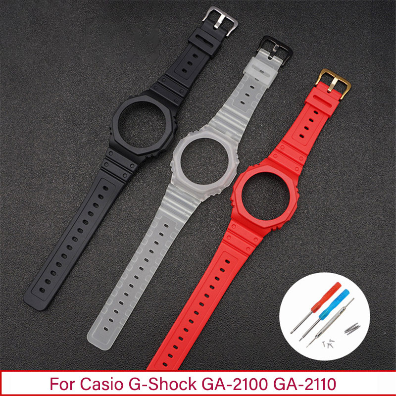 Bracelet en résine + étui pour - Casio Watch G-Shock Ga-2100 avis et prix